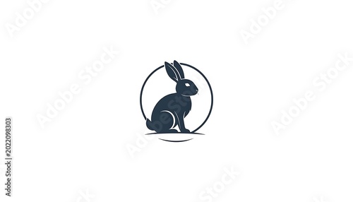 Minimalist rabbit icon