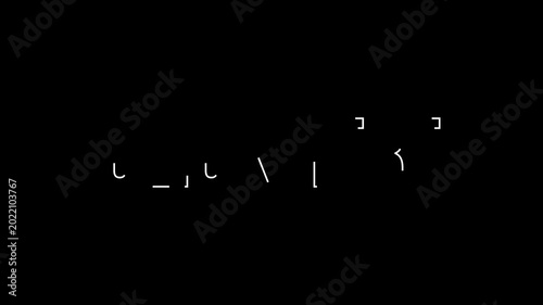 Click here outline stroke text animation