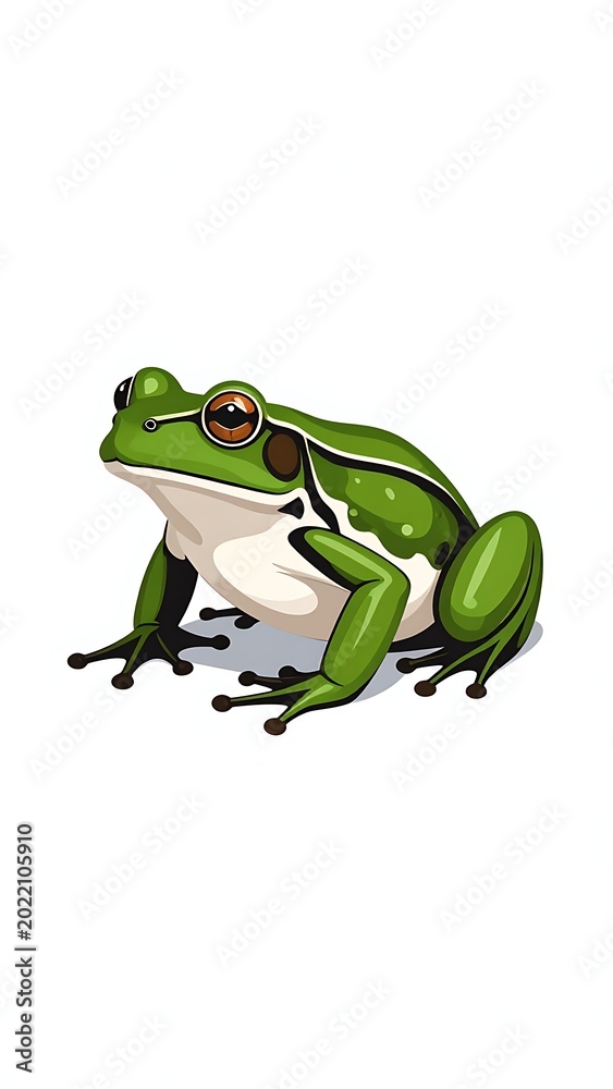 Fototapeta premium Green amphibian creature