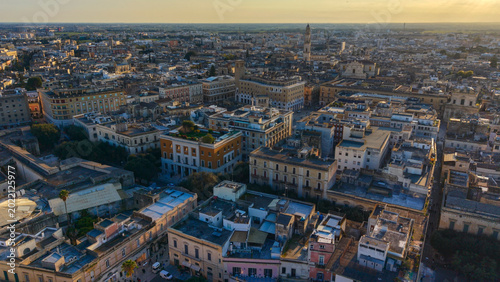 Lecce, Puglia, Italy, aerial drone view