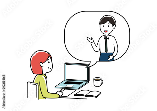 オンラインで話を聞いたり通話する人 02