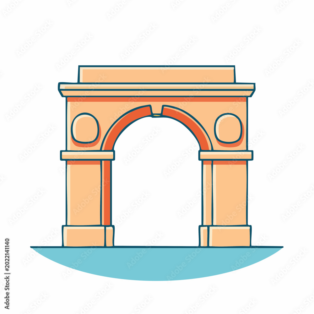 Fototapeta premium Archway Illustration