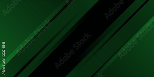 Modern abstract background with diagonal green and black geometric stripes. Sleek futuristic design for technology, gaming, or corporate presentation.