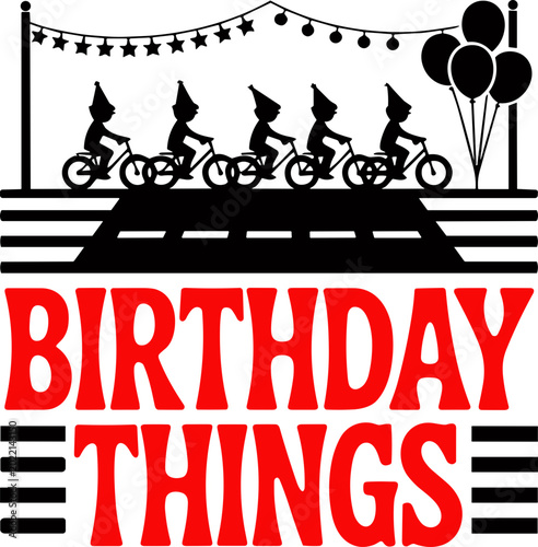 Obraz na plátně Birthday things SVG, Birthday Svg, Stranger Things Birthday things SVG