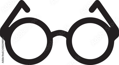 Obraz na płótnie Premium Minimalist Glasses Frame Vector Icon Set – Perfect for Eyewear Brands, B
