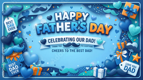 Celebrating Fathers Day With Decorations and Messages of Love and Gratitude