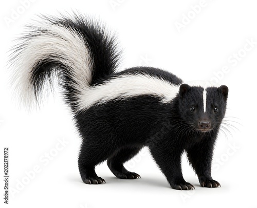 Tazmanian Devil Standing Full Body Isolated On White Background