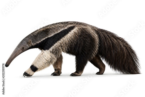 Titles
Giant Anteater Isolated on White Background Stock Photo