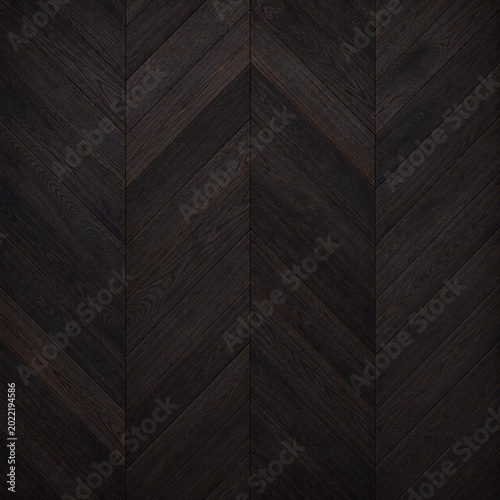 Fotografía Seamless luxury dark wood chevron texture featuring premium wenge hardwood parqu