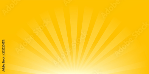bright yellow background with glowing rays light. eps 10