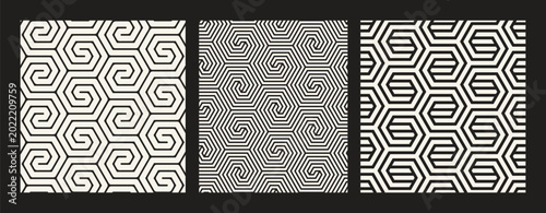Obraz na płótnie Vector seamless patterns set