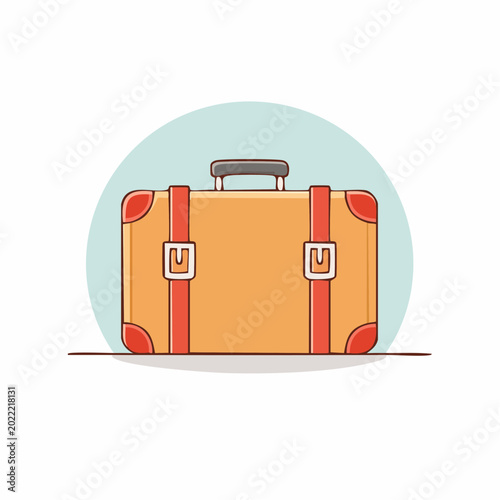 Vintage Suitcase Illustration
