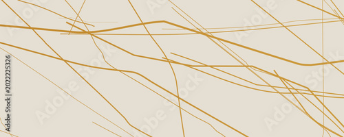 Schilderij op canvas Gold Kintsugi crack pattern on whitish background