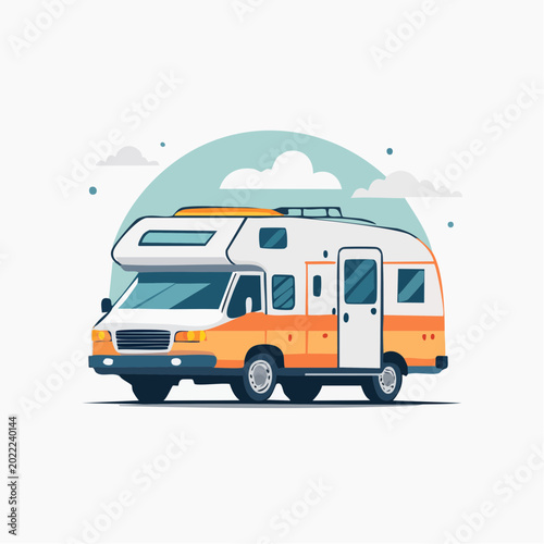Illustration of a Camper Van