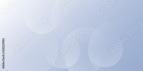 Bild auf Leinwand Abstract background with concentric circles and soft blue gradient