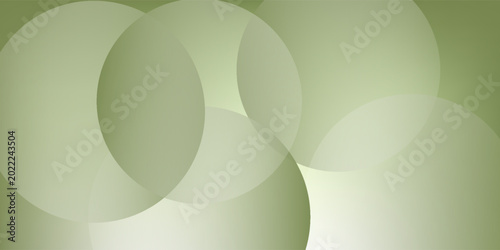 Circle green room background design simple