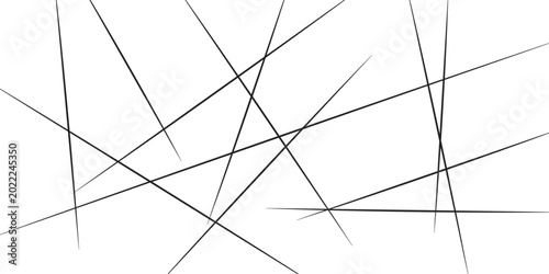Billede på lærred Random line low poly pattern with abstract chaotic geometric lines and seamless modern vector background