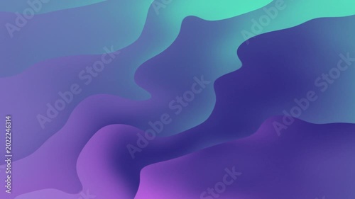 Aerial footage of purple blue green abstract background