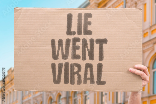 Foto "Lie Went Viral" Compelling false content outperforms factual information online