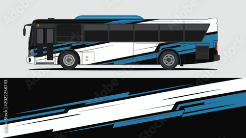 Obraz na plátně Large Coach Bus Vehicle Transportation.
