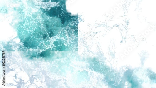 Abstract blue and green gradient texture with soft pixelation effect