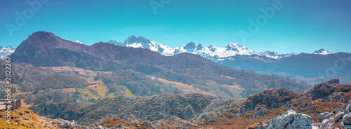 Bild auf Leinwand Mountain rocky landscape