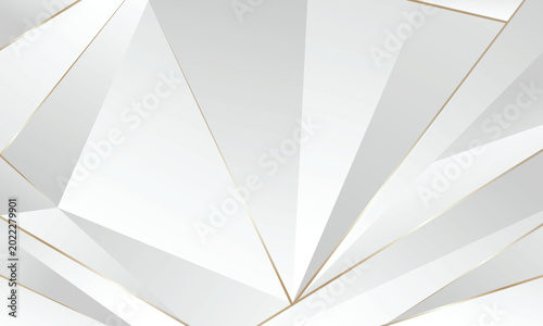 Geometric Gray White with Gold Lines Background Texture Design