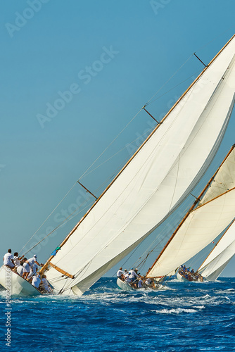 Sailing yacht race. Yachting. Sailing. Regatta	
