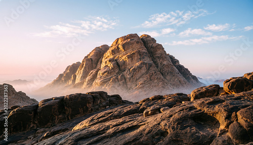 Mount Sinai, Mount Moses in Egypt. Africa