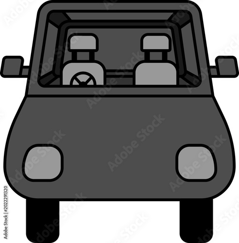 Illustration of Car With Interior