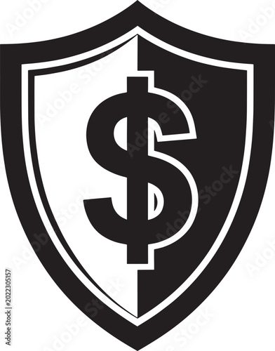 Free Download Dollar Sign Inside Security Shield Representing Financial Protection Fraud Prevention And Secure Banking For Insurance And Cybersecurity Campaign Design - GFXLoad