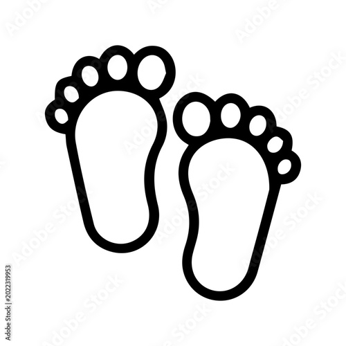Obraz na plátně Baby Footprints Symbol
