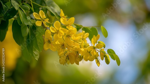 yellow spring flowers