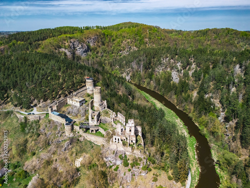 Aerial view of Kollmitz Castle