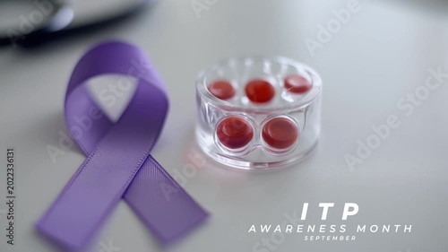 ITP Awareness Month Platelet Disorder Education and Blood Health Support. Animation Video.