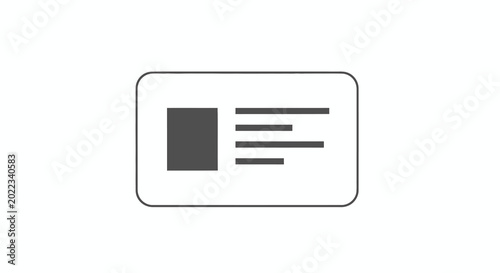 Photos slider control icon with rectangular thumb on white background