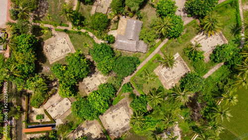 фотографія Top-down aerial view of the Son My Memorial grounds, Quang Ngai Province, Vietnam