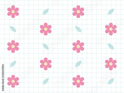 Simple Flower Leaf Cute Pattern Design