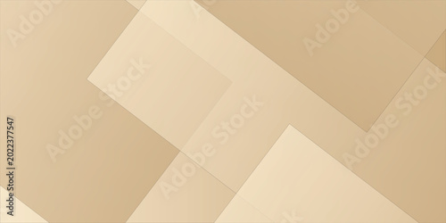 Schilderij op canvas Elegant abstract geometric composition featuring warm beige tones with dynamic o