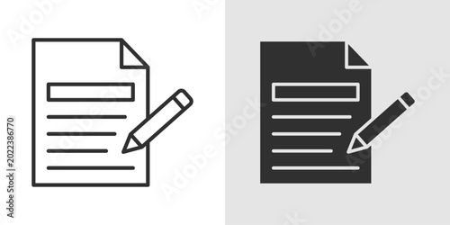 Foto Creative Writing Icon representing storytelling, imaginative writing, and literary skill development