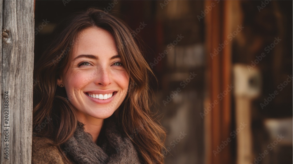 Fototapeta premium Smiling woman portrait