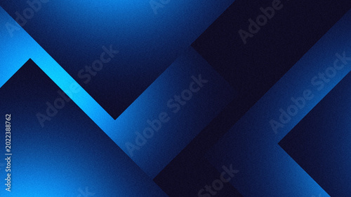 Fotografie Abstract Blue Geometric Zigzag Pattern with Grainy Gradient and Sharp Angles