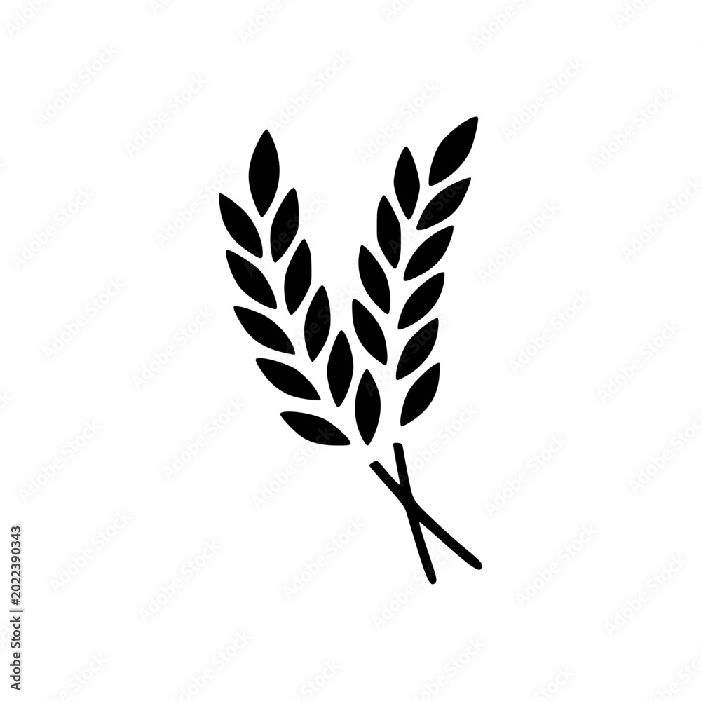 Fototapeta premium wheat vector