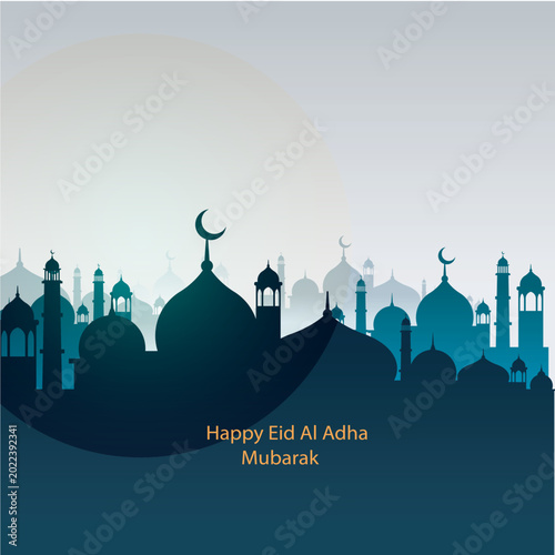Happy Eid Al Adha banner template
