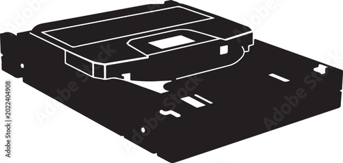 Tableau sur toile Floppy disk, computer storage, data transfer, retro technology