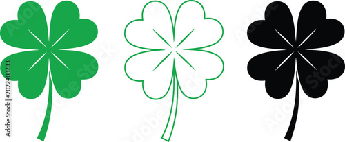 Fotografía shamrock clover leaf symbols luck irish st patrick day