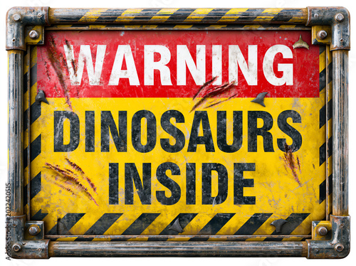 dinosaurs inside panel, AI generated