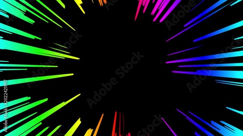 Anime Radial Background Animation - Loop
