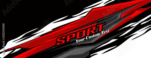 Truck,car And Vehicle racing graphic kit background for wrap and vinyl sticker