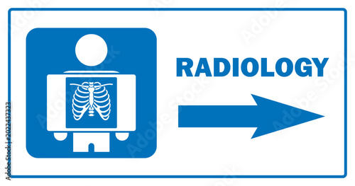 radiology department x-ray hospital facility sign printable poster plaque template design